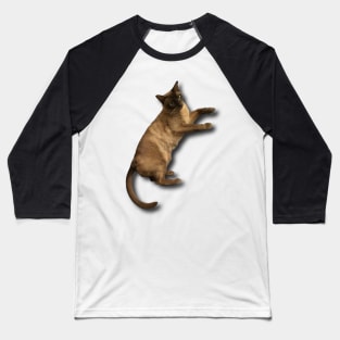 Cat relaxing on a floor pillow Baseball T-Shirt